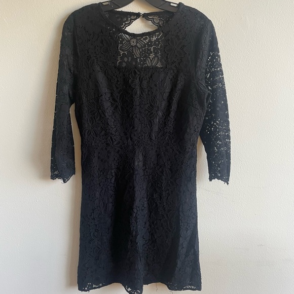 LOFT Cutout Back Lace Dress - Picture 4 of 7